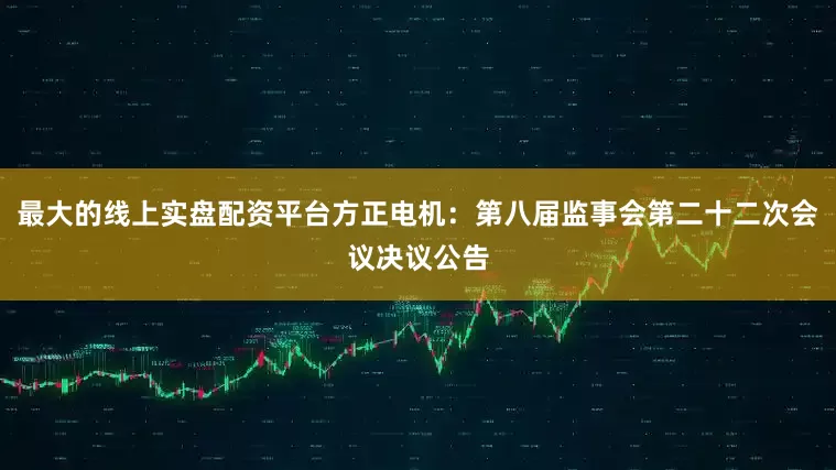 最大的线上实盘配资平台方正电机：第八届监事会第二十二次会议决议公告